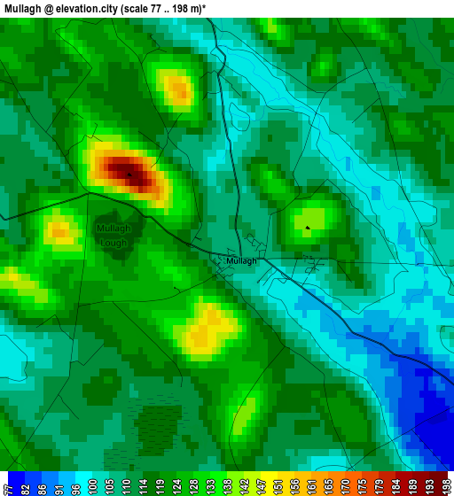 Mullagh elevation map