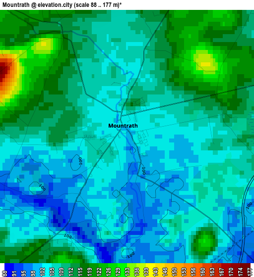 Mountrath elevation map