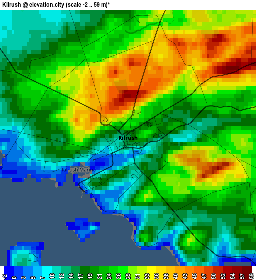Kilrush elevation map
