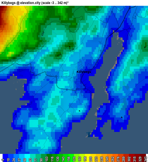 Killybegs elevation map