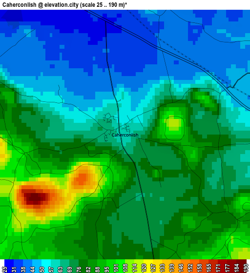 Caherconlish elevation map