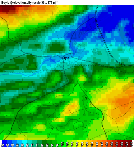 Boyle elevation map