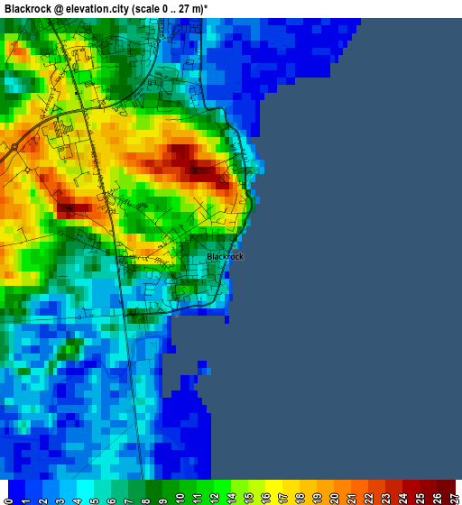 Blackrock elevation map