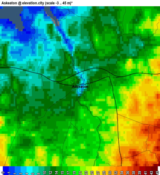 Askeaton elevation map