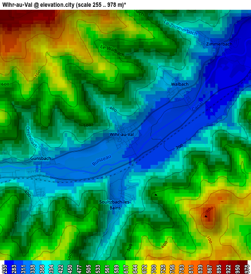 Wihr-au-Val elevation map