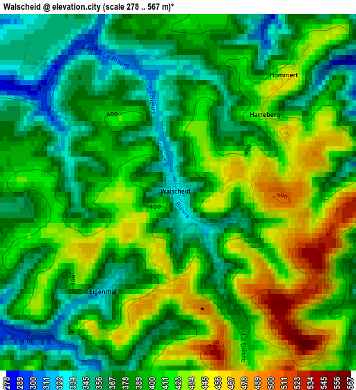 Walscheid elevation map