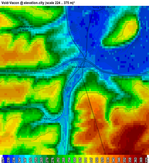 Void-Vacon elevation map