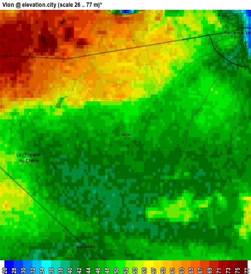 Vion elevation map