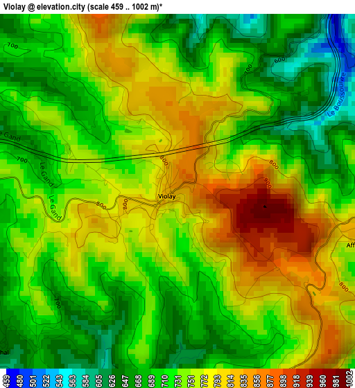 Violay elevation map