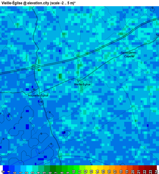 Vieille-Église elevation map