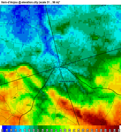 Vern-d’Anjou elevation map