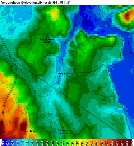 Vergongheon elevation map