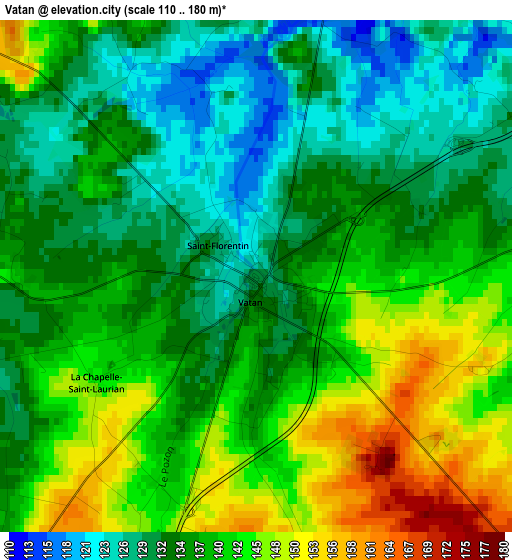 Vatan elevation map