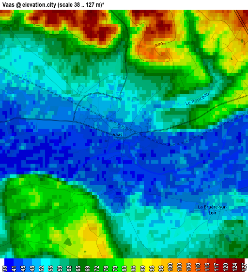 Vaas elevation map