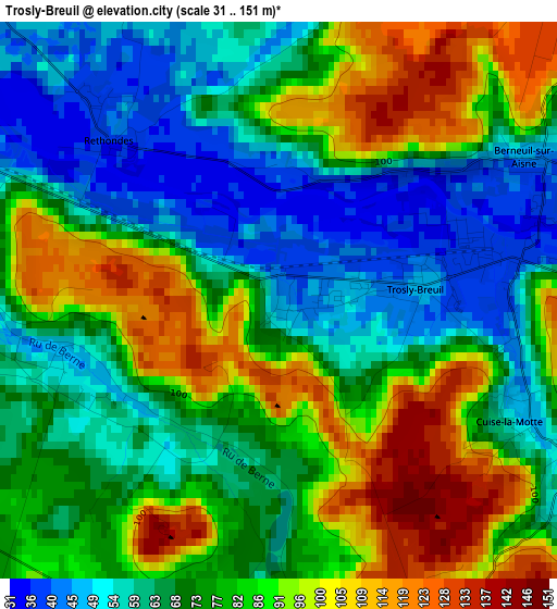 Trosly-Breuil elevation map