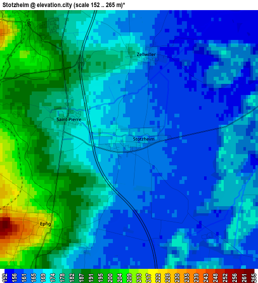 Stotzheim elevation map