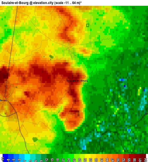 Soulaire-et-Bourg elevation map