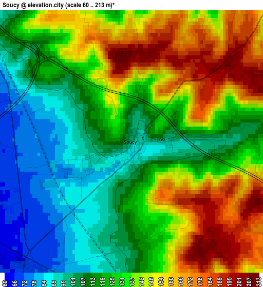 Soucy elevation map