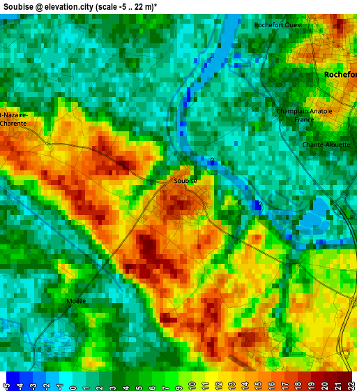 Soubise elevation map