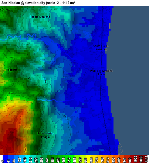 San-Nicolao elevation map