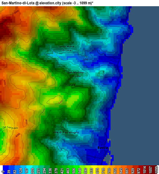 San-Martino-di-Lota elevation map