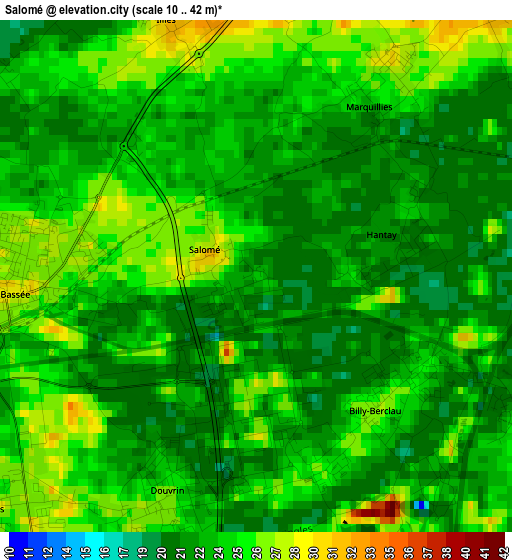 Salomé elevation map