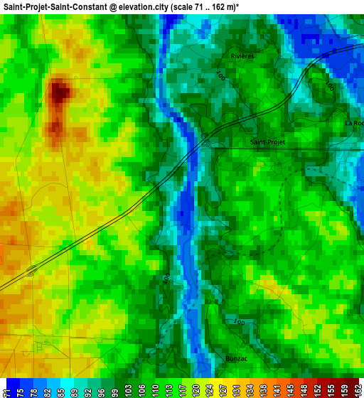 Saint-Projet-Saint-Constant elevation map