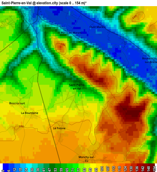 Saint-Pierre-en-Val elevation map