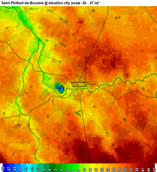 Saint-Philbert-de-Bouaine elevation map