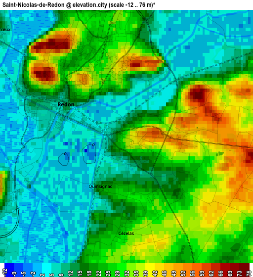 Saint-Nicolas-de-Redon elevation map