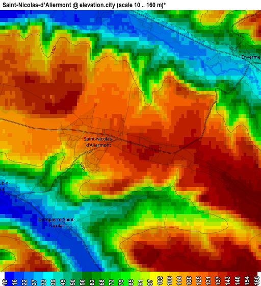 Saint-Nicolas-d’Aliermont elevation map