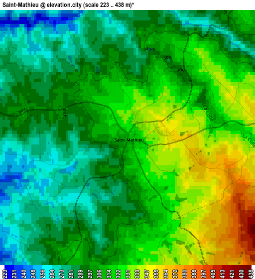 Saint-Mathieu elevation map