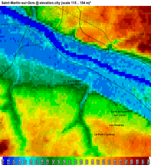 Saint-Martin-sur-Ocre elevation map