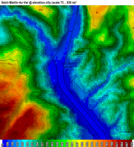 Saint-Martin-du-Var elevation map