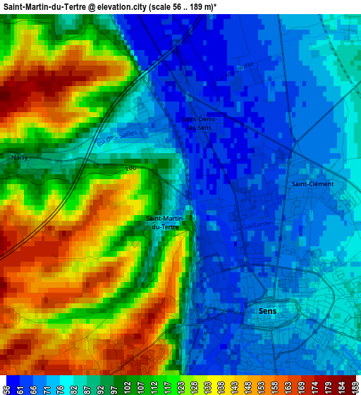 Saint-Martin-du-Tertre elevation map