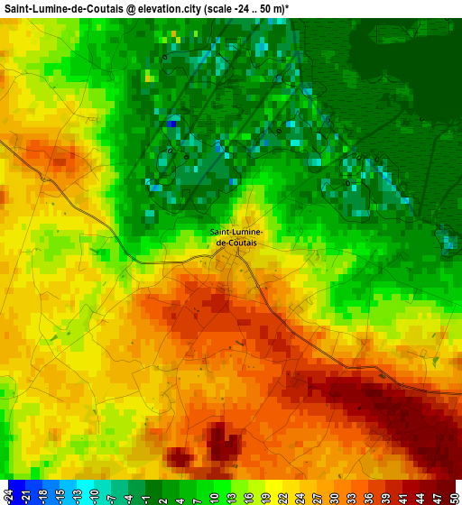 Saint-Lumine-de-Coutais elevation map