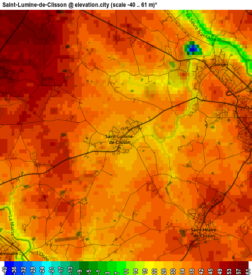 Saint-Lumine-de-Clisson elevation map