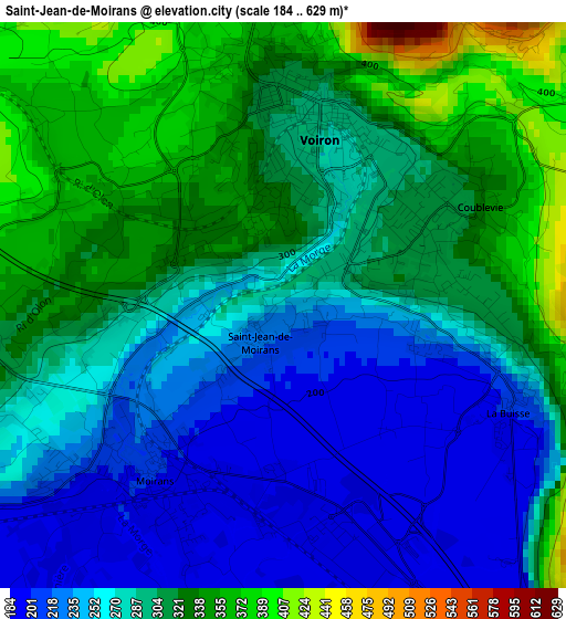 Saint-Jean-de-Moirans elevation map