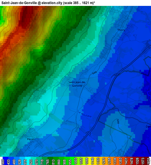 Saint-Jean-de-Gonville elevation map