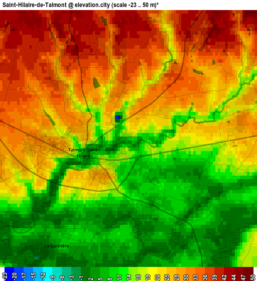 Saint-Hilaire-de-Talmont elevation map