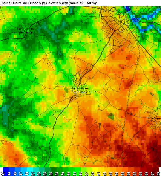 Saint-Hilaire-de-Clisson elevation map