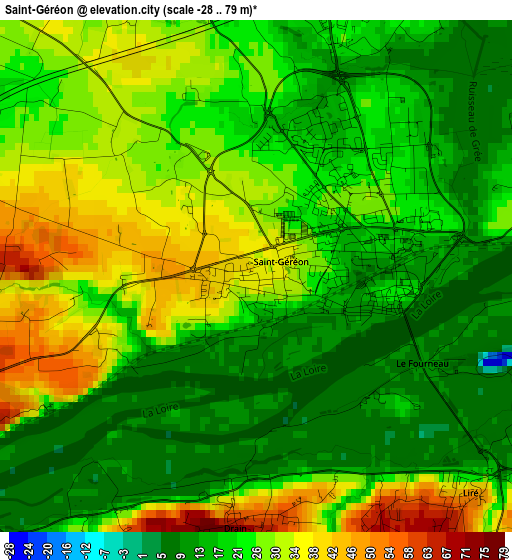 Saint-Géréon elevation map