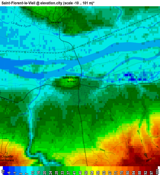 Saint-Florent-le-Vieil elevation map