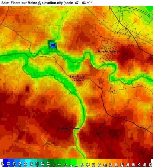 Saint-Fiacre-sur-Maine elevation map