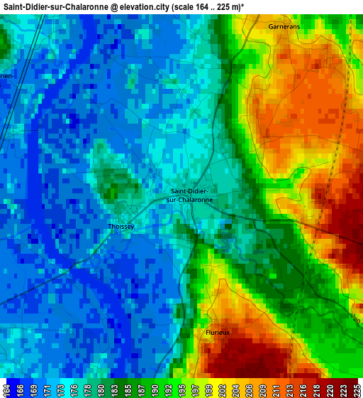 Saint-Didier-sur-Chalaronne elevation map