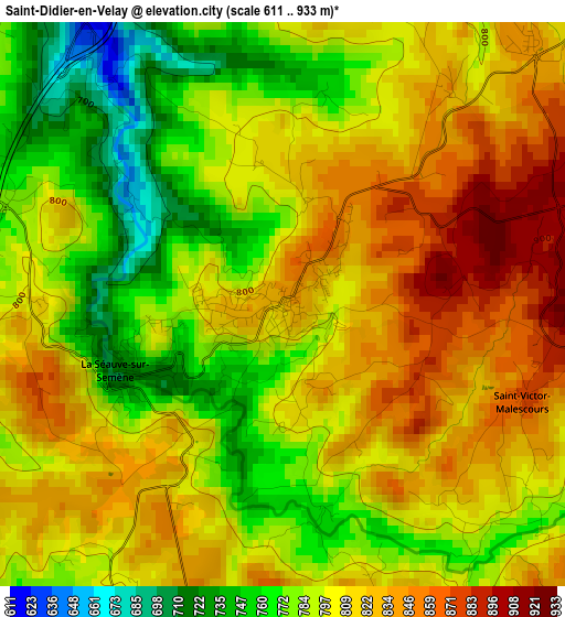 Saint-Didier-en-Velay elevation map