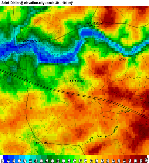 Saint-Didier elevation map