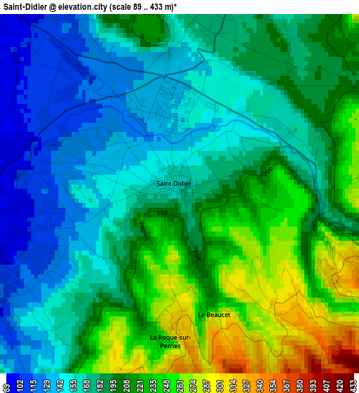 Saint-Didier elevation map