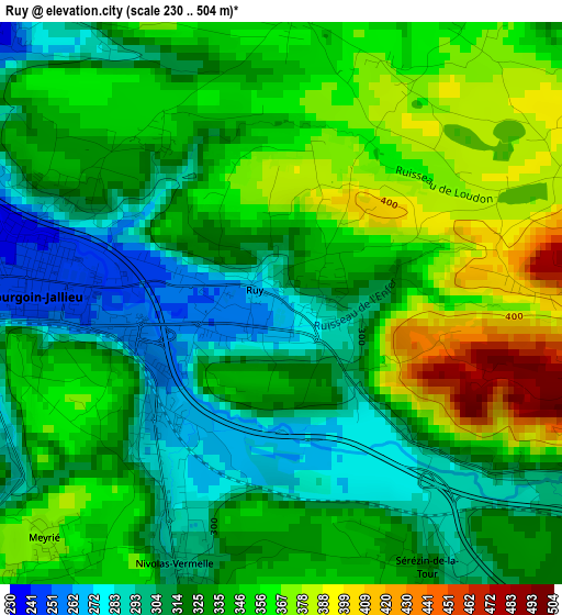 Ruy elevation map