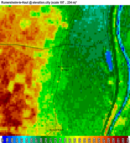 Rumersheim-le-Haut elevation map